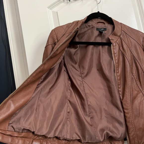 *2x HP* Alfani Faux Leather Moto Jacket SP - Picture 8 of 11